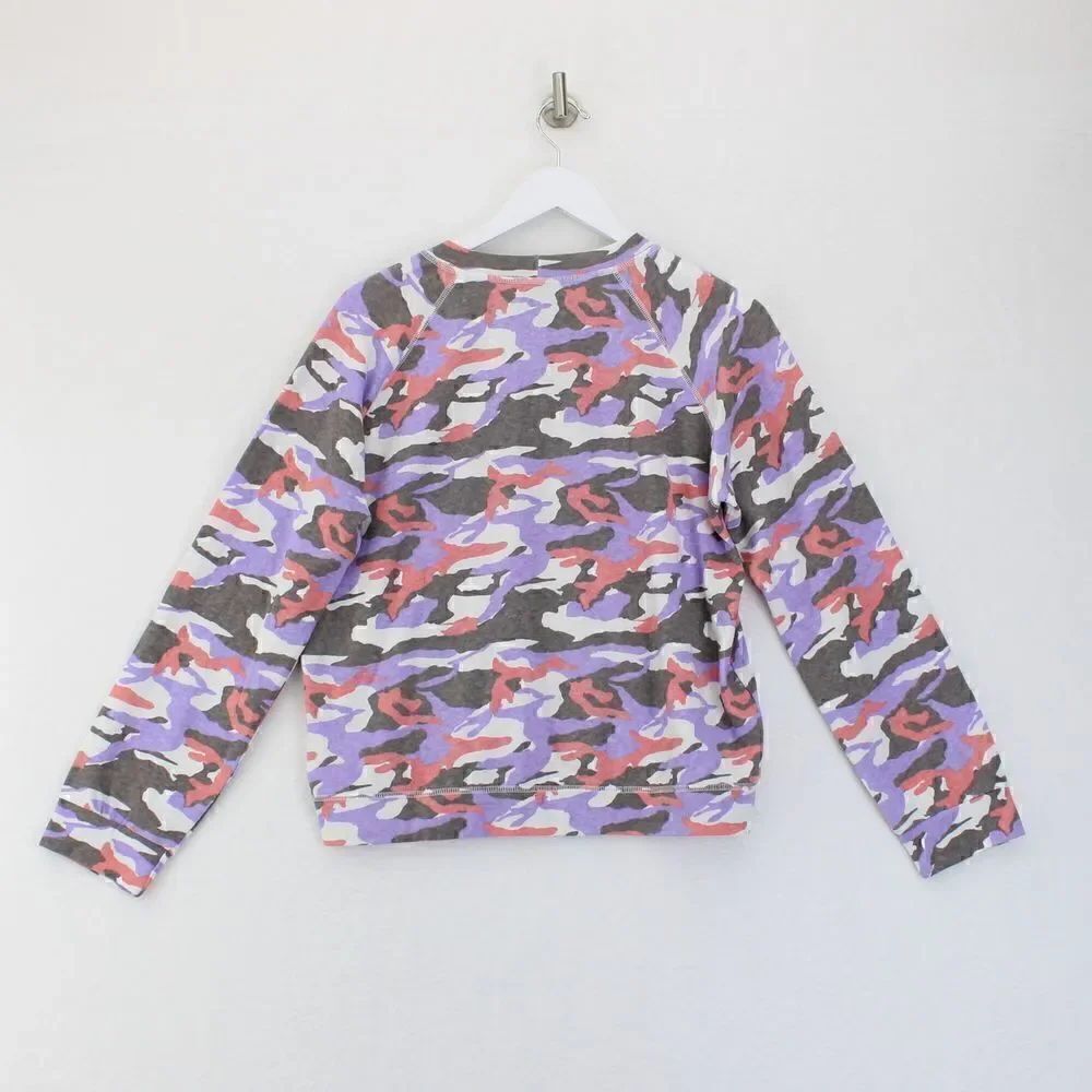 Monrow Supersoft Fleece Camo Sweatshirt - Picture 3 of 4